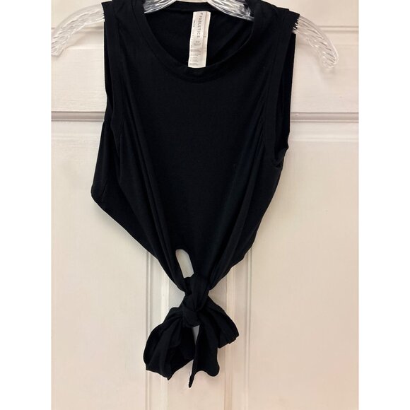 Fabletics Marissa Tie-Up Tank Black XS Sleeveless Wrap-Back Design - Picture 6 of 14